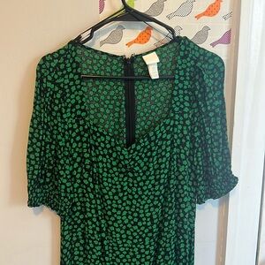 NWOT H&M floral patterned dress Size M